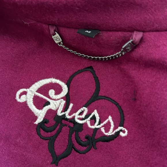 Guess Fuchsia/Plum Wool Blend Coat Size M - Picture 5 of 5